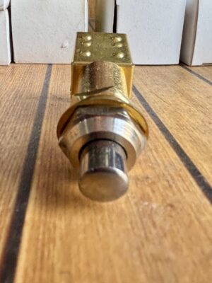 PULSANTE IN OTTONE CROMATO