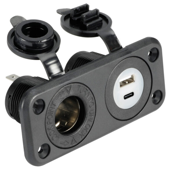 PRESA ACCENDISIGARI E USB-A /C