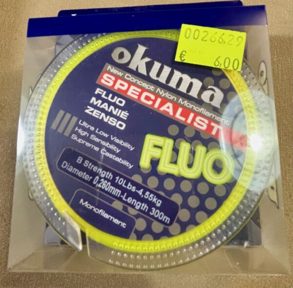 MONOFILO SPECIALIST FLUO OKUMA 300mt