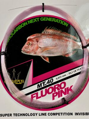 MONOFILO FLUOROCARBON PINK MATASSA OLYMPUS 40 MT