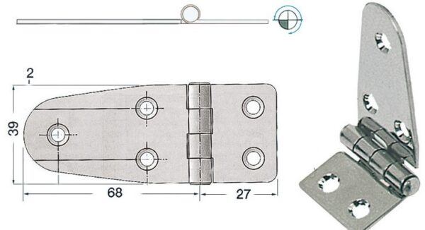 CERNIERA 9,5X3,9 CM