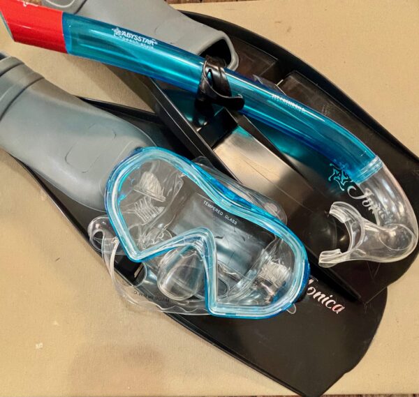 SET MASCHERA- SNORKEL- PINNE - immagine 2